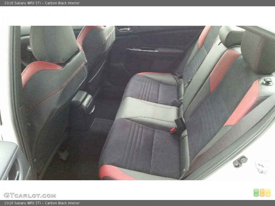 Carbon Black Interior Rear Seat for the 2016 Subaru WRX STI #109978897