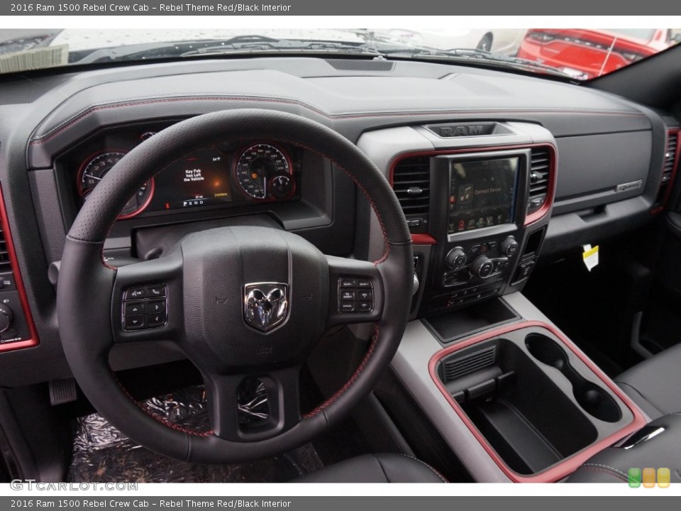 Rebel Theme Red/Black 2016 Ram 1500 Interiors