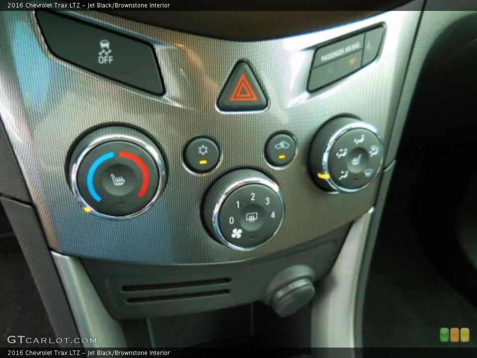 Jet Black/Brownstone Interior Controls for the 2016 Chevrolet Trax LTZ #110000831