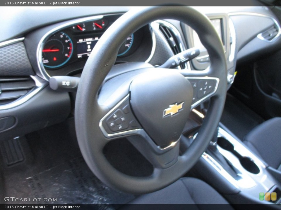 Jet Black Interior Steering Wheel for the 2016 Chevrolet Malibu LT #110013021