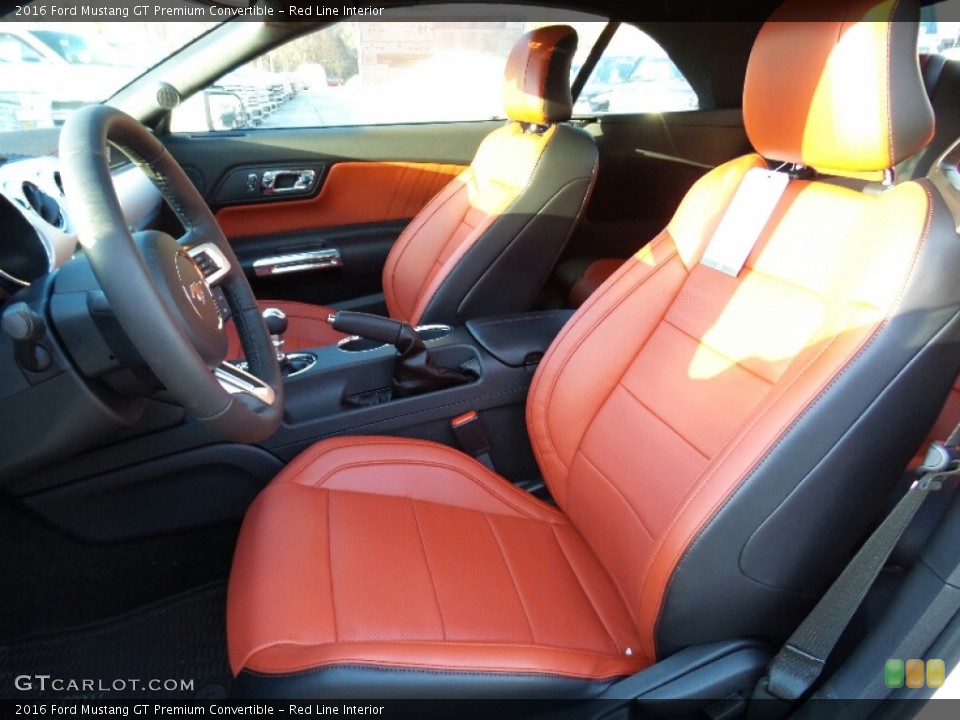 Red Line Interior Photo for the 2016 Ford Mustang GT Premium Convertible #110015609