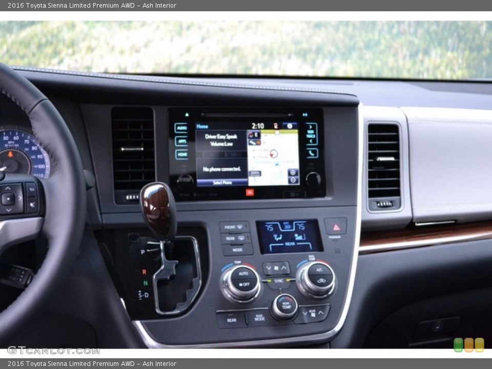 Ash Interior Controls for the 2016 Toyota Sienna Limited Premium AWD #110018361