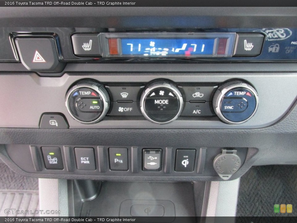 TRD Graphite Interior Controls for the 2016 Toyota Tacoma TRD Off-Road Double Cab #110023119