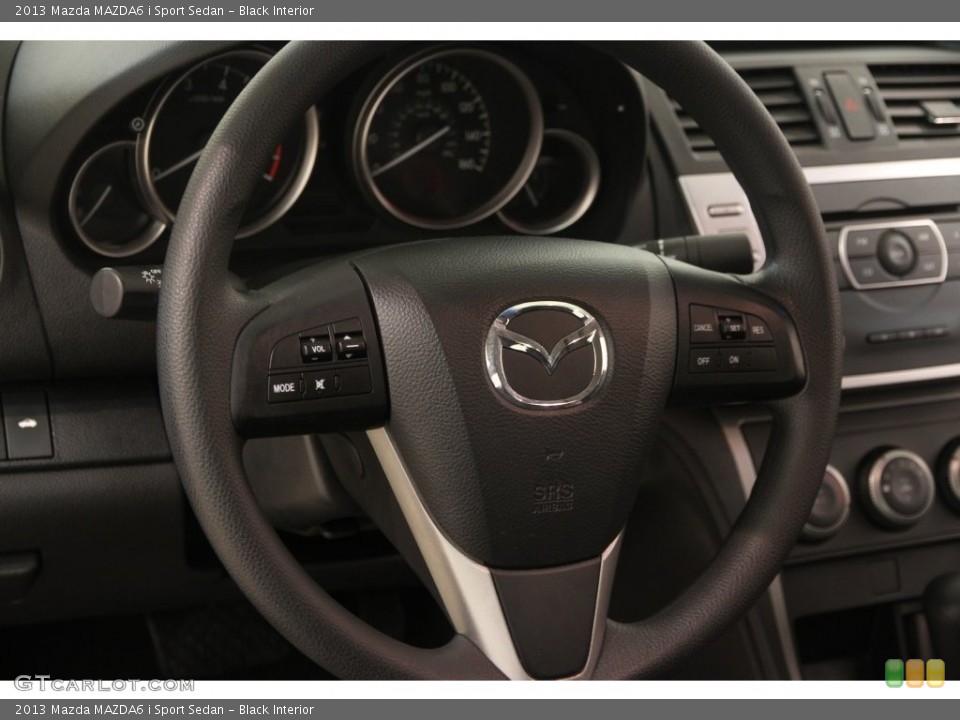Black Interior Steering Wheel for the 2013 Mazda MAZDA6 i Sport Sedan #110058472