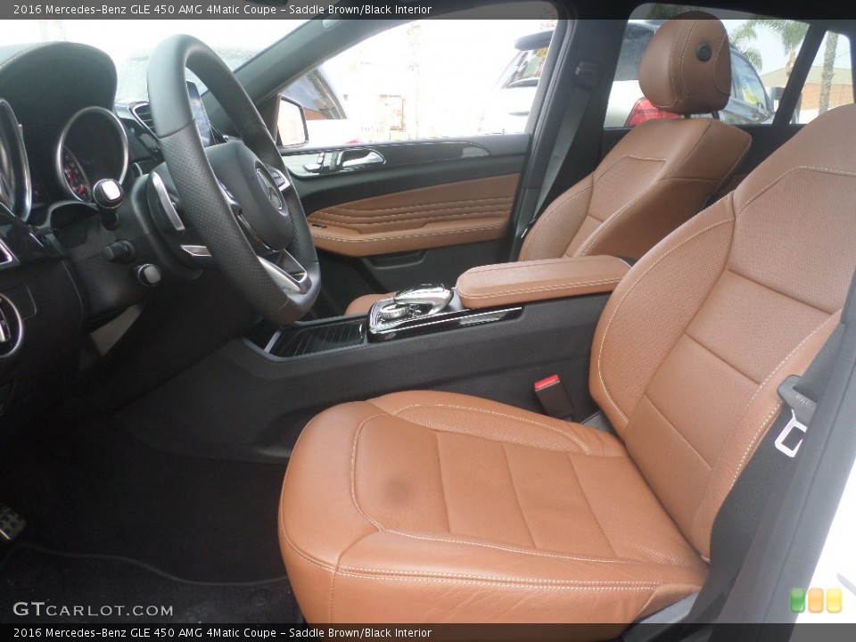 Saddle Brown/Black Interior Front Seat for the 2016 Mercedes-Benz GLE 450 AMG 4Matic Coupe #110062267