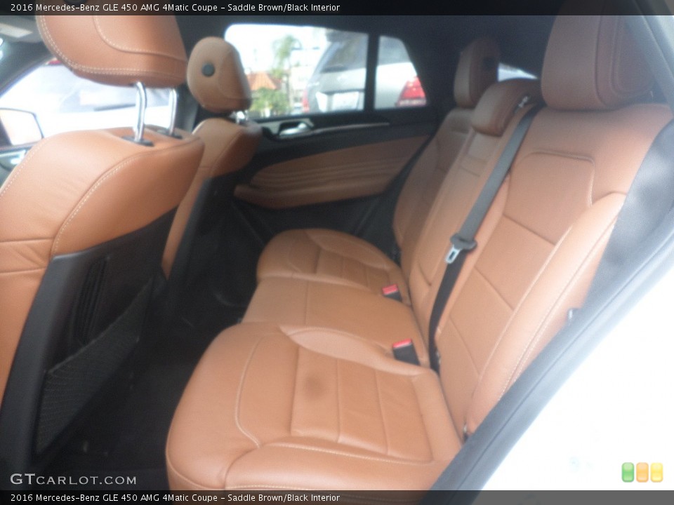 Saddle Brown/Black Interior Rear Seat for the 2016 Mercedes-Benz GLE 450 AMG 4Matic Coupe #110062294