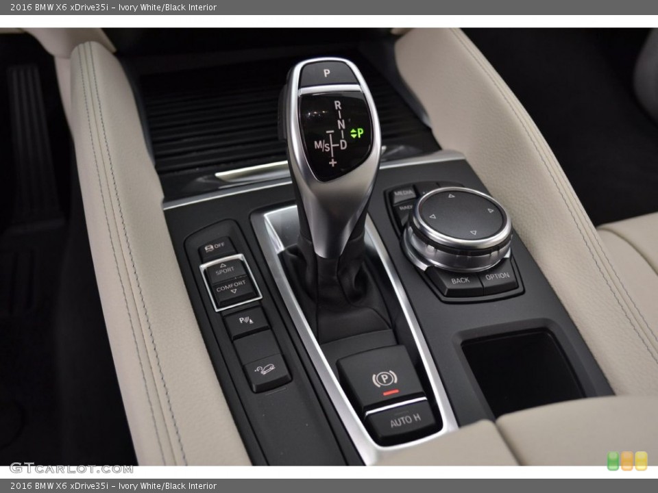 Ivory White/Black Interior Transmission for the 2016 BMW X6 xDrive35i #110064430
