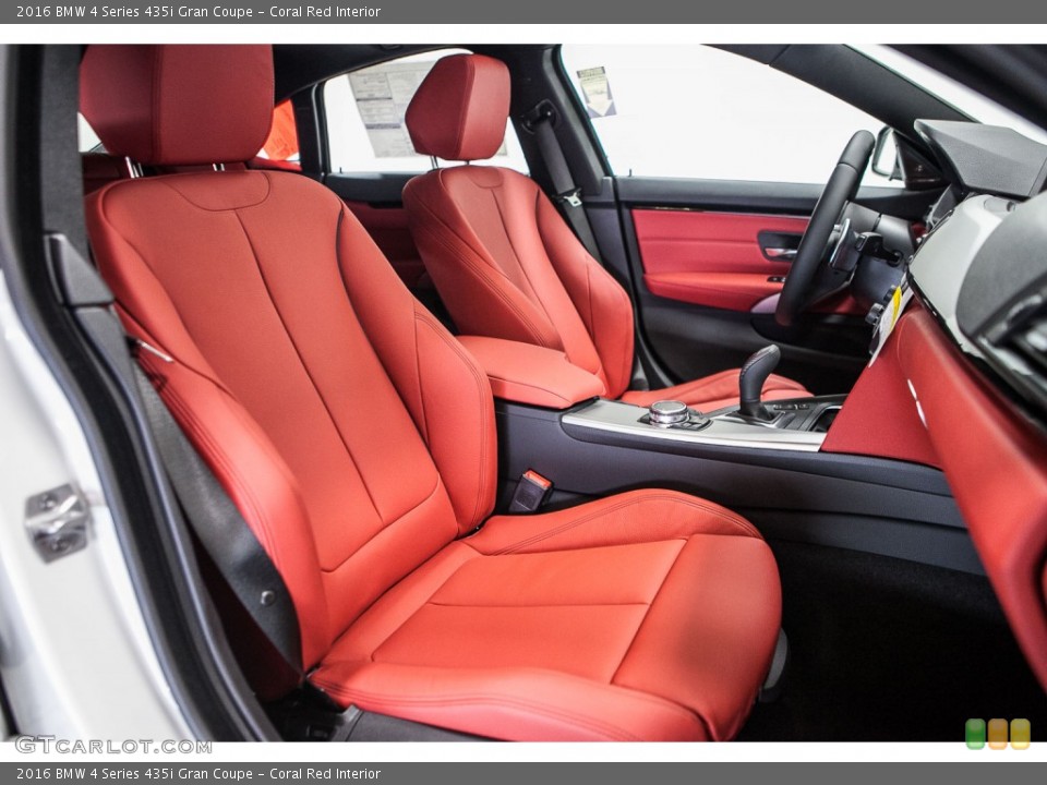 Coral Red Interior Front Seat for the 2016 BMW 4 Series 435i Gran Coupe #110071090