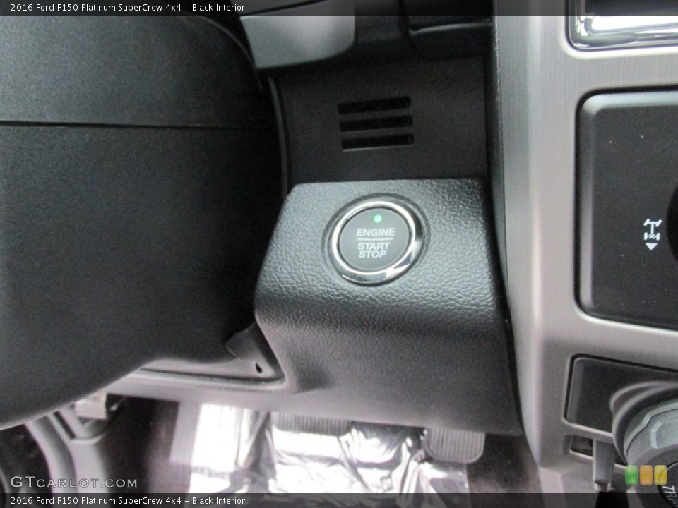 Black Interior Controls for the 2016 Ford F150 Platinum SuperCrew 4x4 #110091611