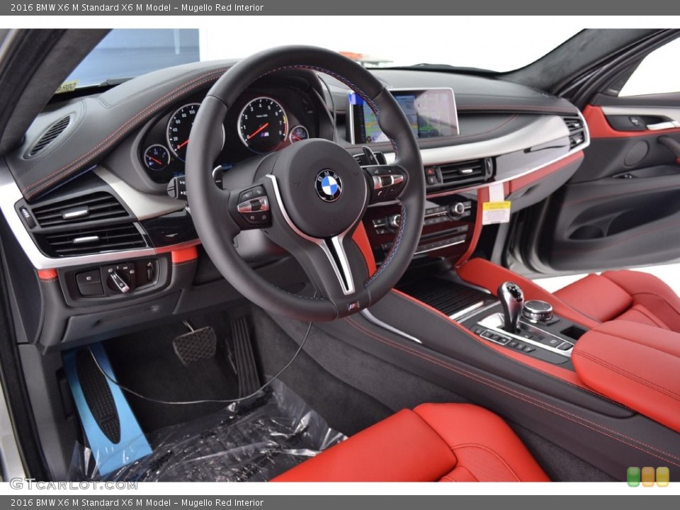 Mugello Red Interior Prime Interior for the 2016 BMW X6 M  #110102164