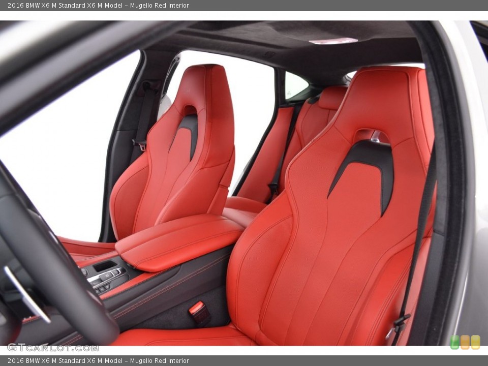 Mugello Red Interior Front Seat for the 2016 BMW X6 M  #110102196