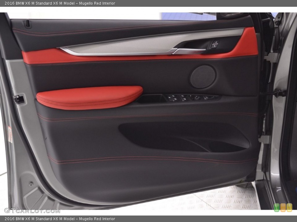 Mugello Red Interior Door Panel for the 2016 BMW X6 M  #110102279