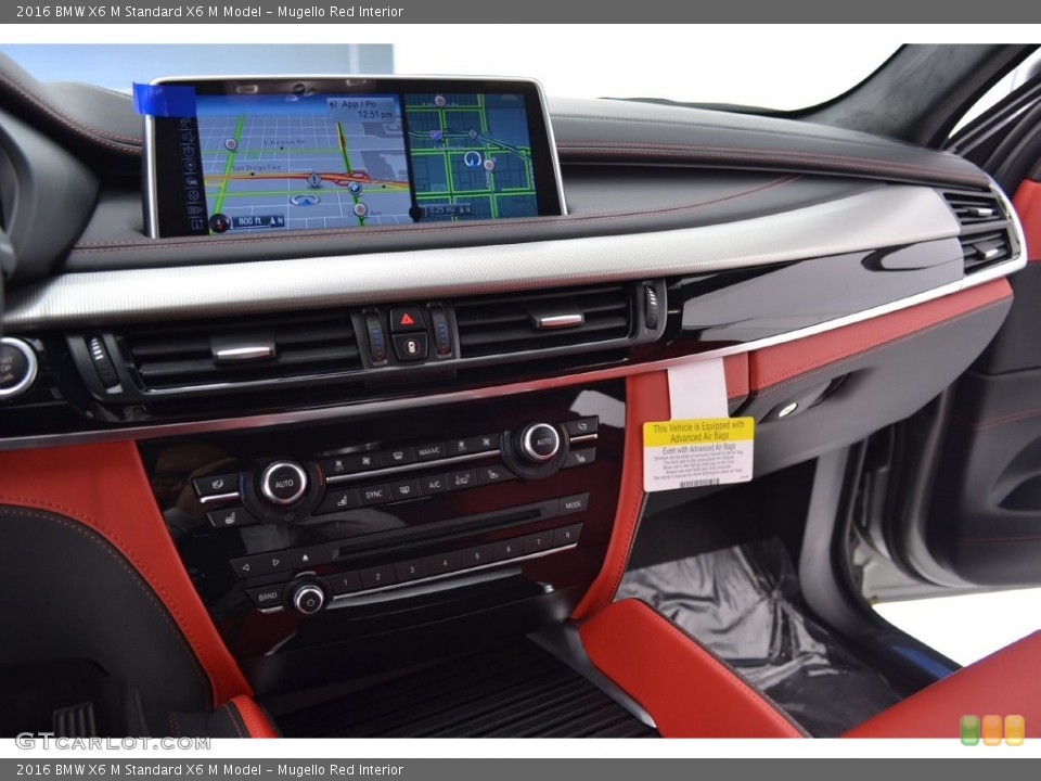 Mugello Red Interior Controls for the 2016 BMW X6 M  #110102303