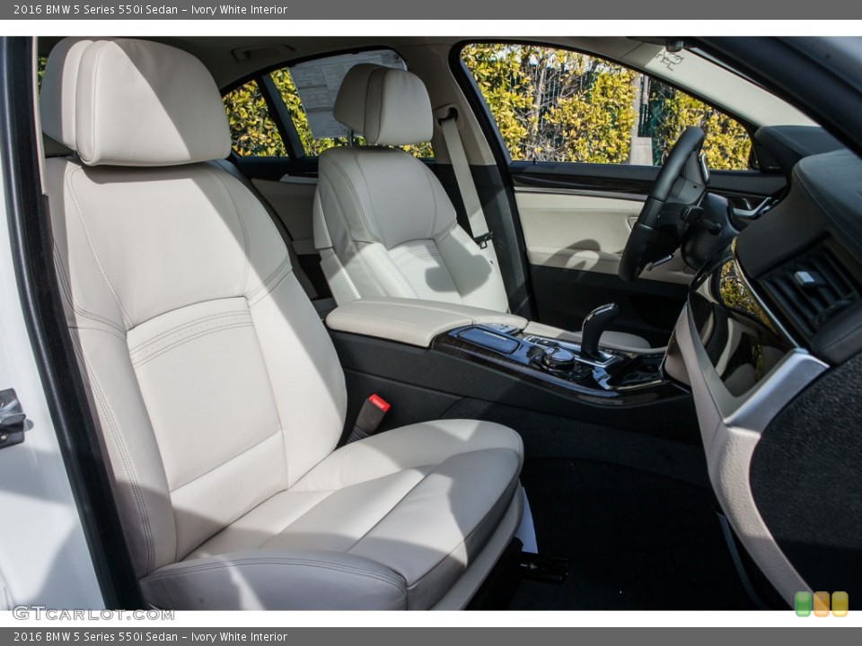 Ivory White 2016 BMW 5 Series Interiors