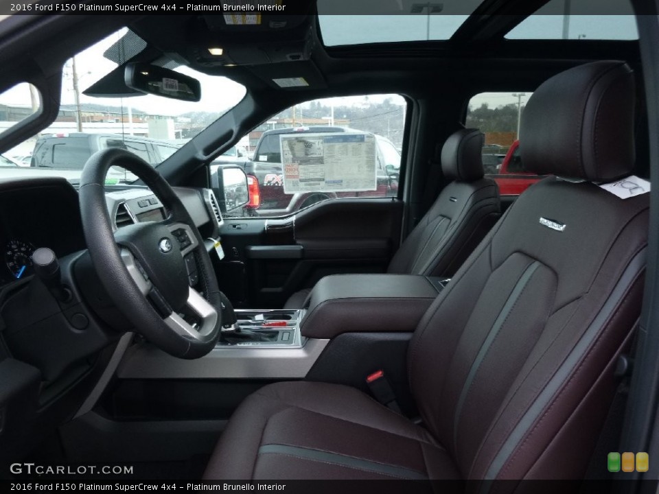 Platinum Brunello Interior Photo for the 2016 Ford F150 Platinum SuperCrew 4x4 #110124734