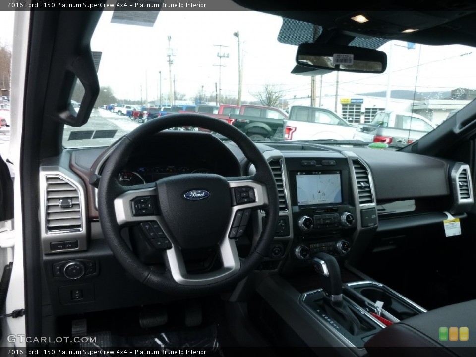 Platinum Brunello Interior Dashboard for the 2016 Ford F150 Platinum SuperCrew 4x4 #110124788
