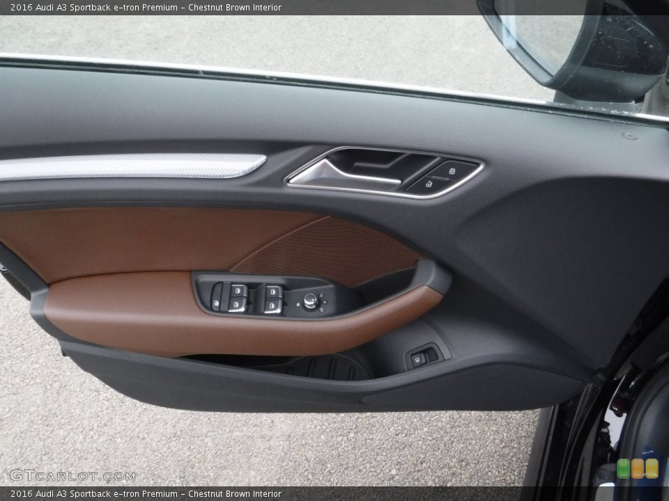 Chestnut Brown Interior Door Panel for the 2016 Audi A3 Sportback e-tron Premium #110126016