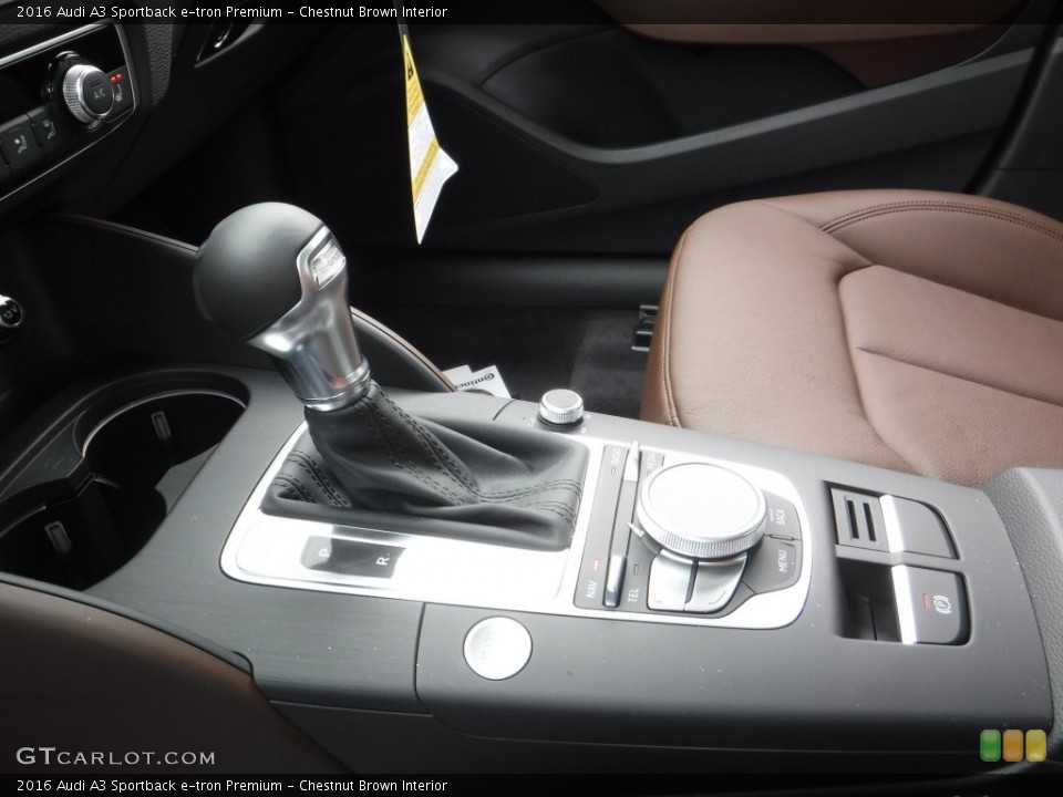 Chestnut Brown Interior Transmission for the 2016 Audi A3 Sportback e-tron Premium #110126126