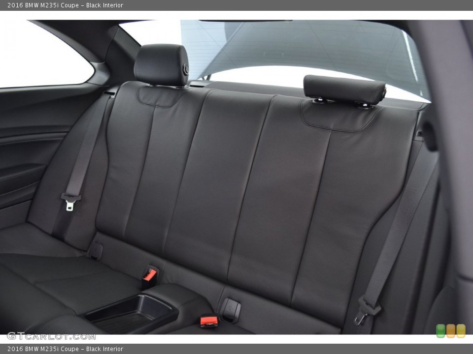 Black Interior Rear Seat for the 2016 BMW M235i Coupe #110132447