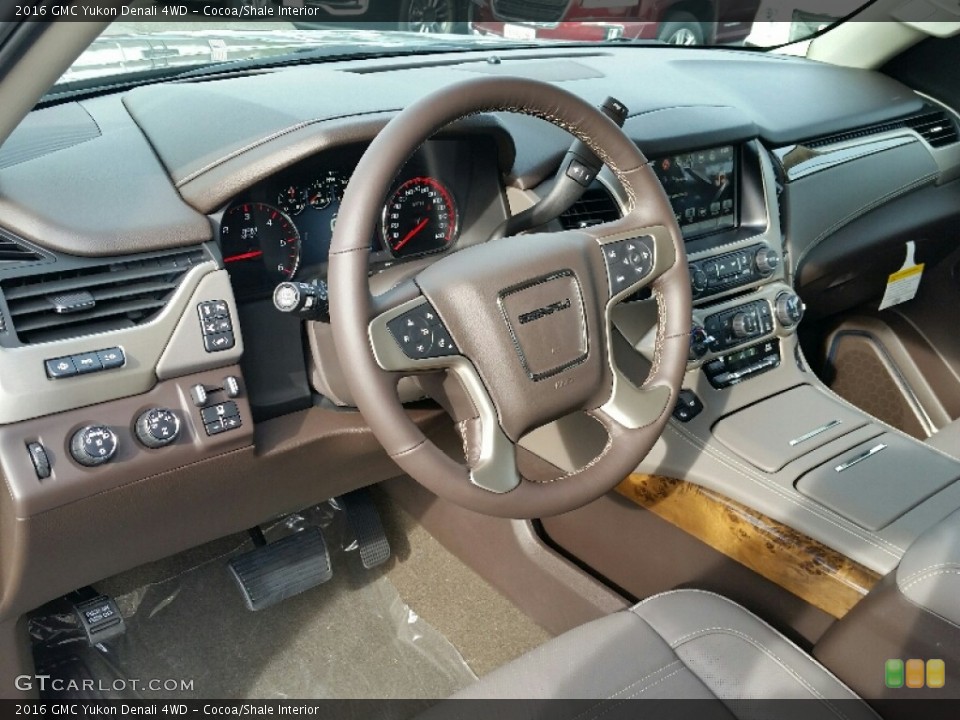 Cocoa/Shale 2016 GMC Yukon Interiors