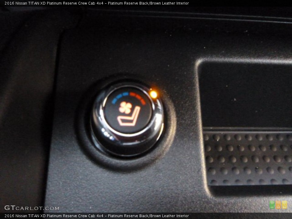 Platinum Reserve Black/Brown Leather Interior Controls for the 2016 Nissan TITAN XD Platinum Reserve Crew Cab 4x4 #110160511