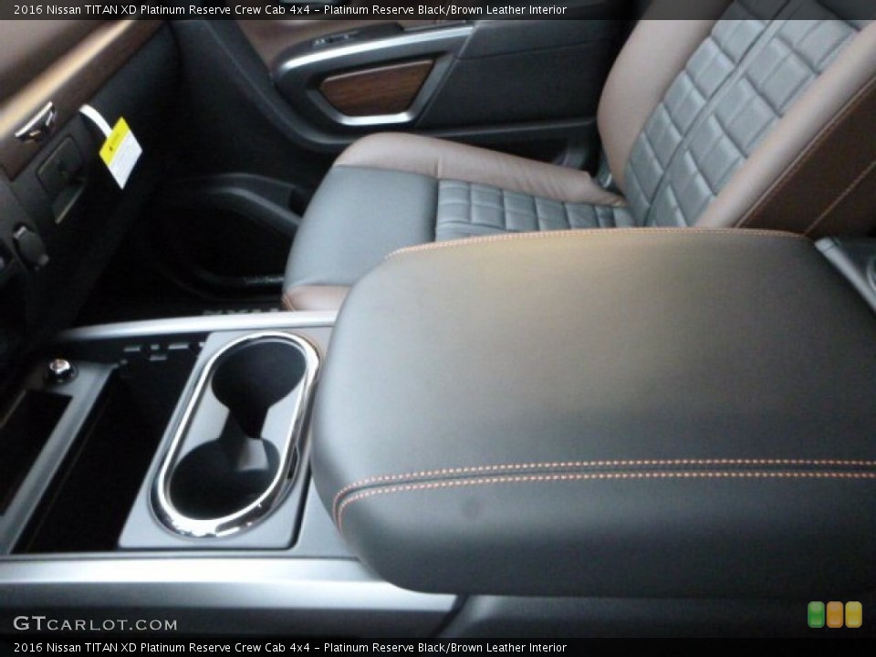 Platinum Reserve Black/Brown Leather Interior Photo for the 2016 Nissan TITAN XD Platinum Reserve Crew Cab 4x4 #110160547