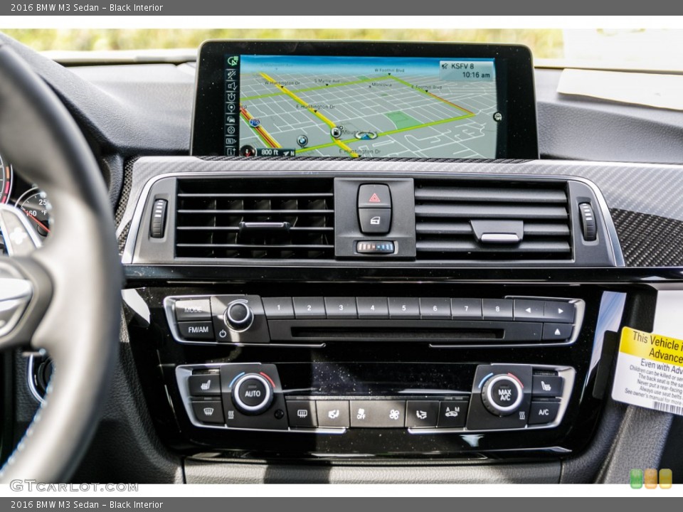 Black Interior Controls for the 2016 BMW M3 Sedan #110165659