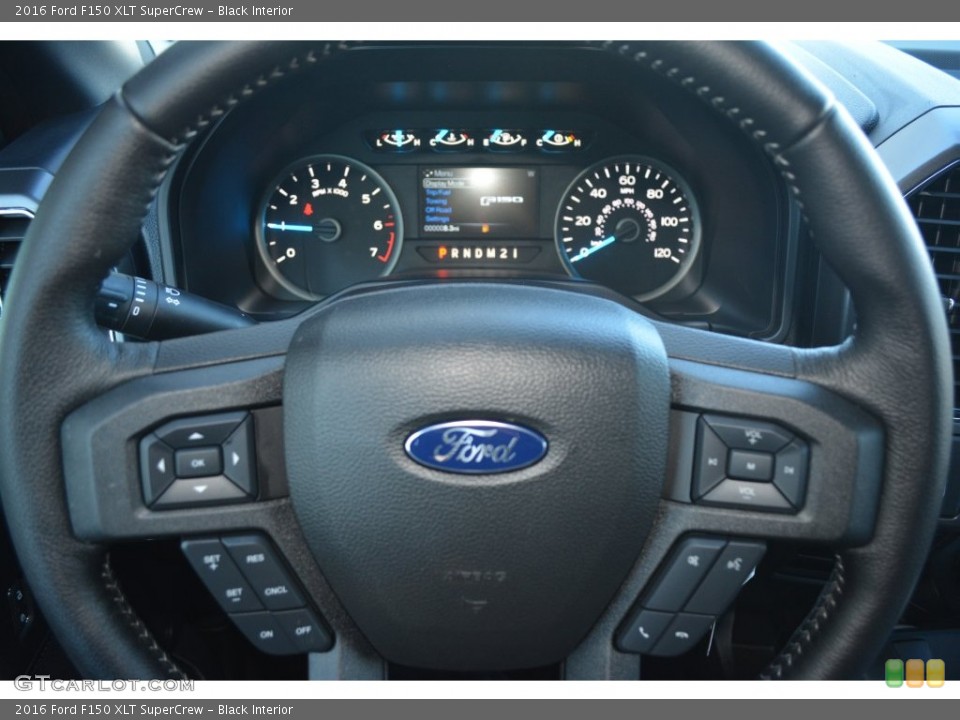 Black Interior Steering Wheel for the 2016 Ford F150 XLT SuperCrew #110168824