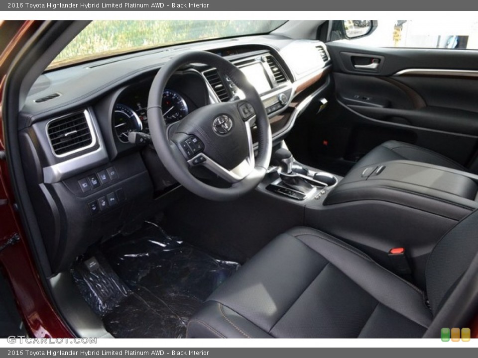 Black Interior Prime Interior for the 2016 Toyota Highlander Hybrid Limited Platinum AWD #110172427