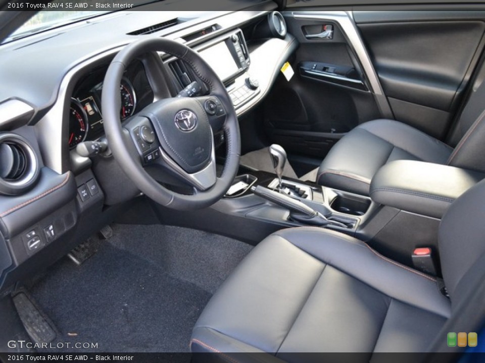 Black Interior Prime Interior for the 2016 Toyota RAV4 SE AWD #110174008