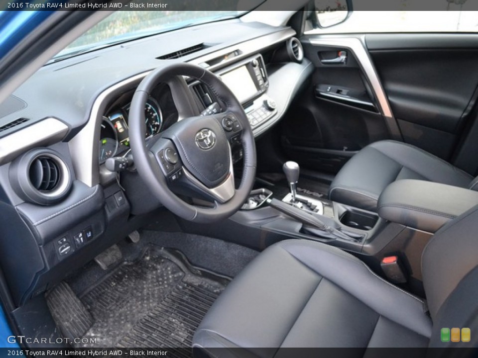Black Interior Prime Interior for the 2016 Toyota RAV4 Limited Hybrid AWD #110175175