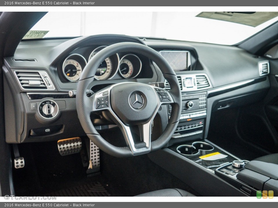 Black Interior Dashboard for the 2016 Mercedes-Benz E 550 Cabriolet #110178019