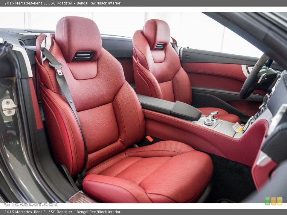 Bengal Red/Black Interior Front Seat for the 2016 Mercedes-Benz SL 550 Roadster #110178721
