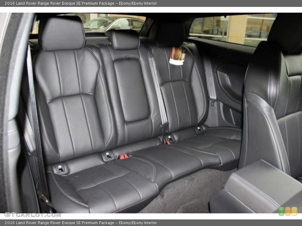 Ebony/Ebony Interior Rear Seat for the 2016 Land Rover Range Rover Evoque SE Premium Package #110180126