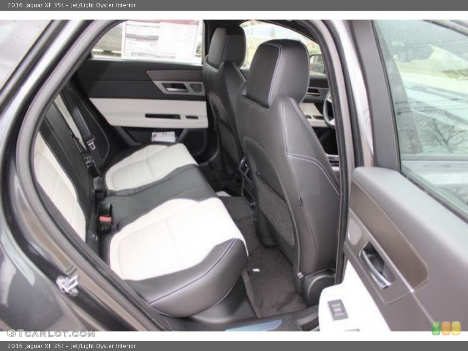 Jet/Light Oyster Interior Rear Seat for the 2016 Jaguar XF 35t #110180376