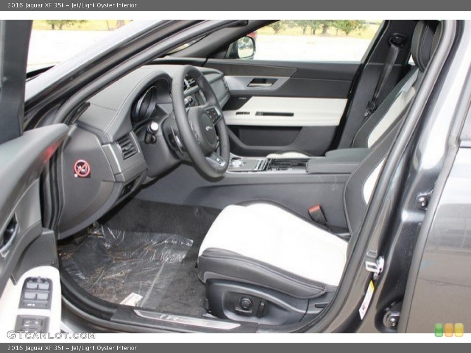 Jet/Light Oyster Interior Front Seat for the 2016 Jaguar XF 35t #110180482