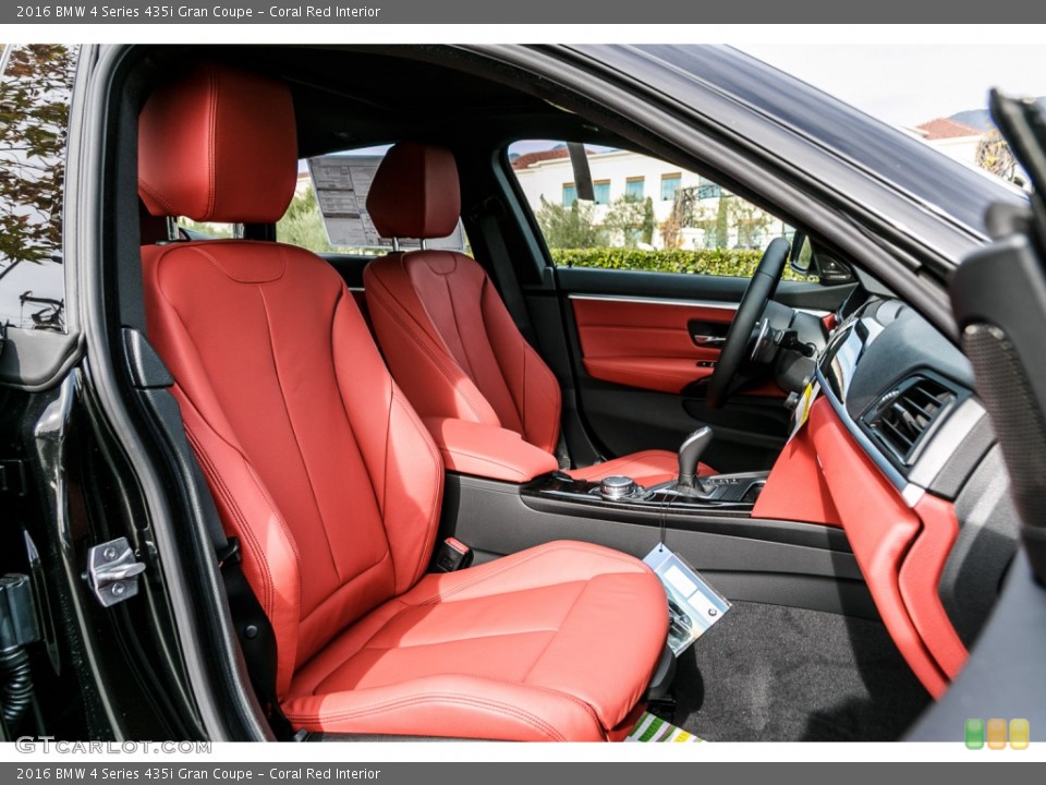 Coral Red Interior Front Seat for the 2016 BMW 4 Series 435i Gran Coupe #110191477