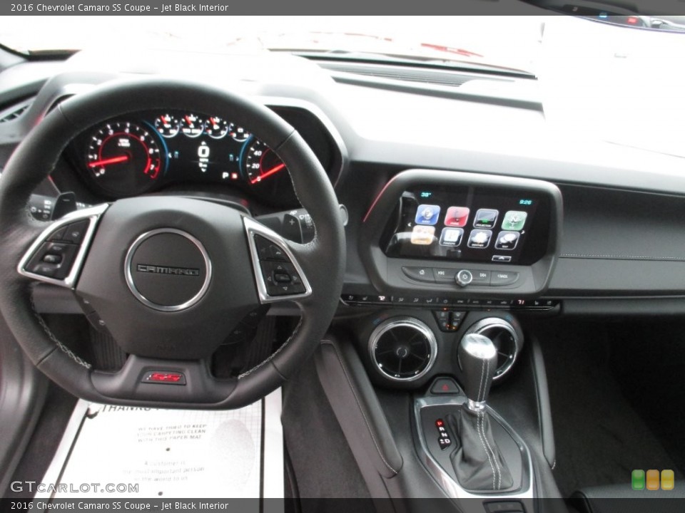 Jet Black Interior Dashboard for the 2016 Chevrolet Camaro SS Coupe #110198314