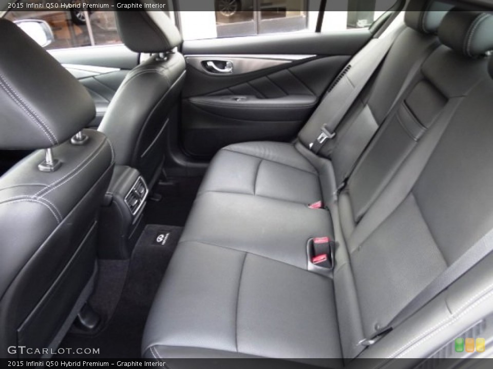 Graphite Interior Rear Seat for the 2015 Infiniti Q50 Hybrid Premium #110203159