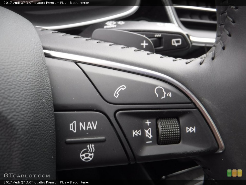Black Interior Controls for the 2017 Audi Q7 3.0T quattro Premium Plus #110228858