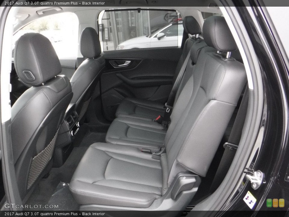 Black Interior Rear Seat for the 2017 Audi Q7 3.0T quattro Premium Plus #110228921