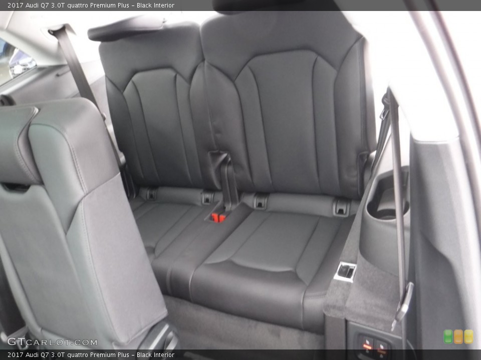 Black Interior Rear Seat for the 2017 Audi Q7 3.0T quattro Premium Plus #110228984