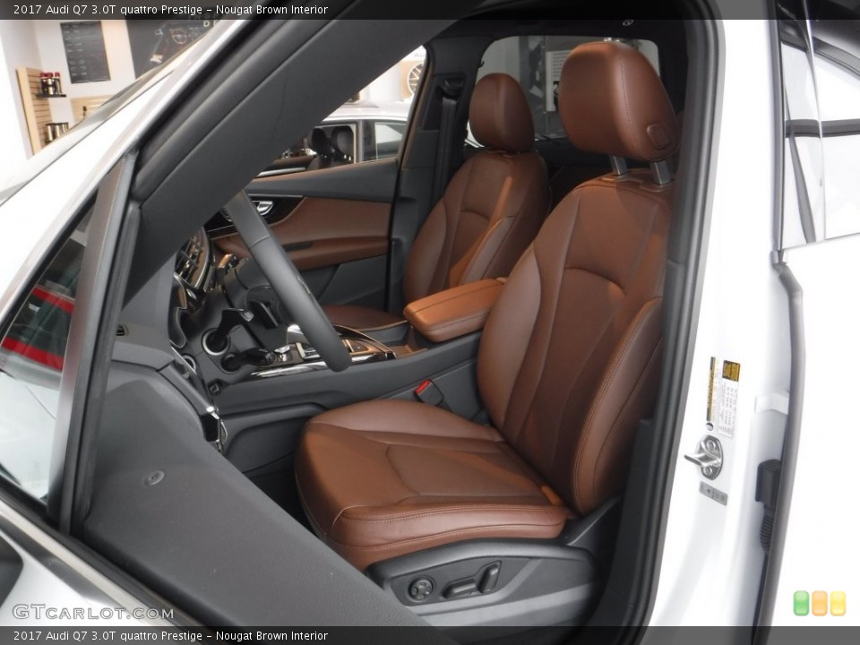 Nougat Brown Interior Front Seat for the 2017 Audi Q7 3.0T quattro Prestige #110229662