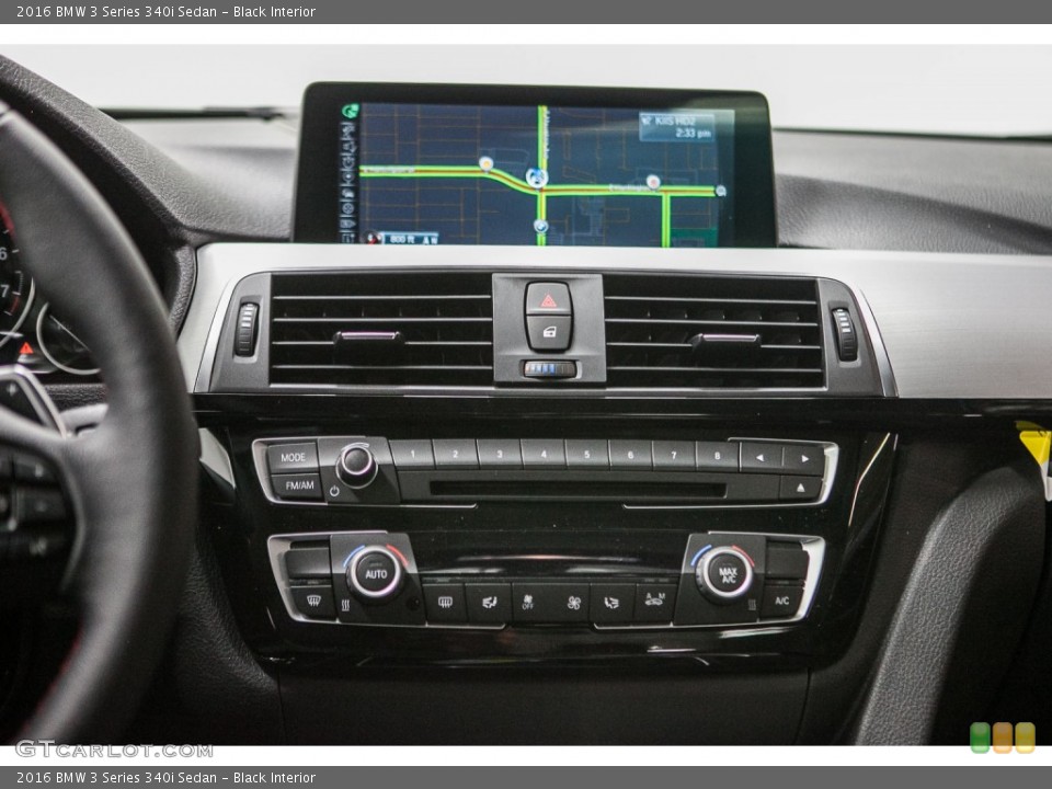 Black Interior Controls for the 2016 BMW 3 Series 340i Sedan #110230229