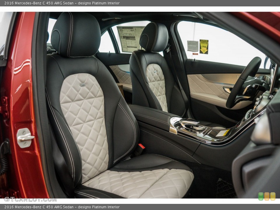 designo Platinum Interior Photo for the 2016 Mercedes-Benz C 450 AMG Sedan #110236724