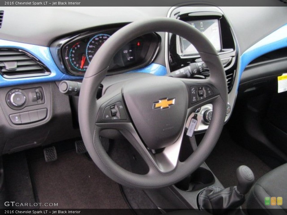 Jet Black Interior Steering Wheel for the 2016 Chevrolet Spark LT #110238179
