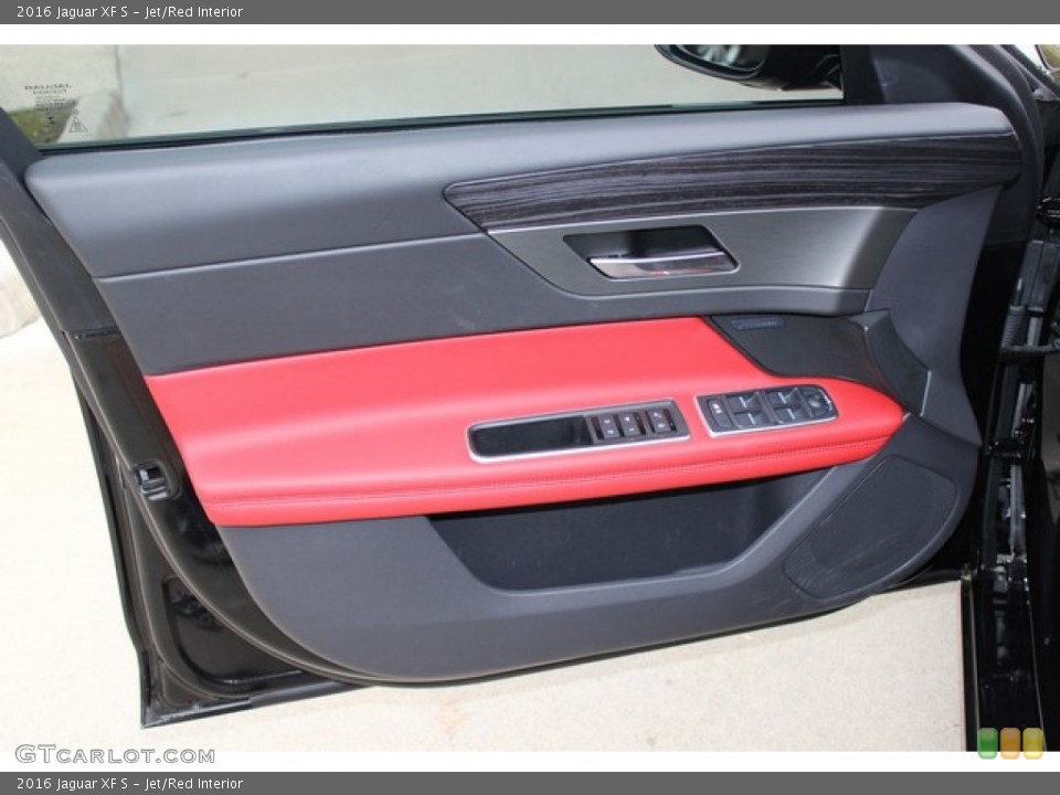Jet/Red Interior Door Panel for the 2016 Jaguar XF S #110253210