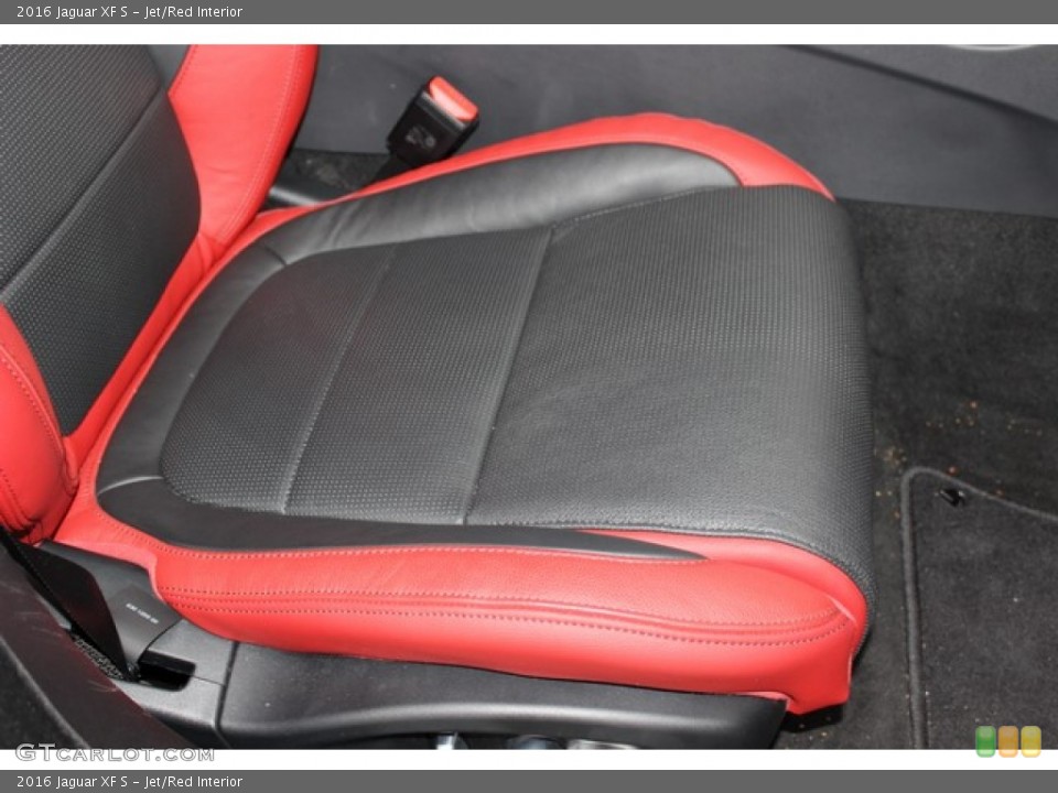 Jet/Red Interior Front Seat for the 2016 Jaguar XF S #110253309