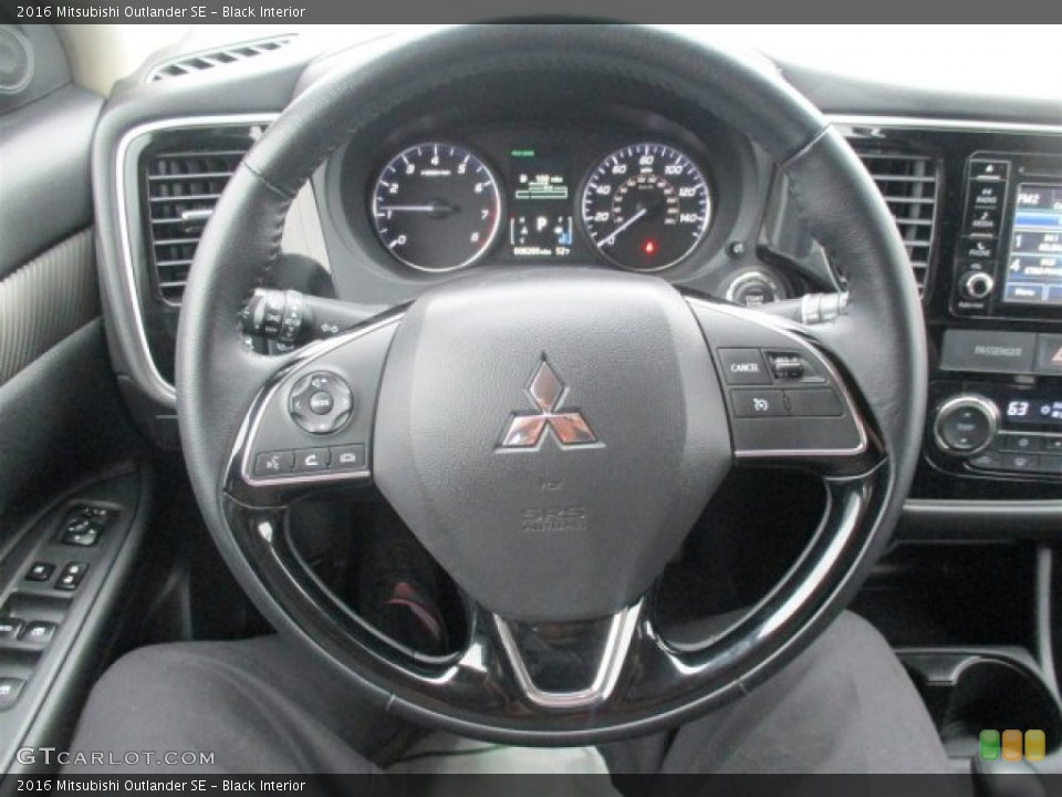 Black Interior Steering Wheel for the 2016 Mitsubishi Outlander SE #110257014