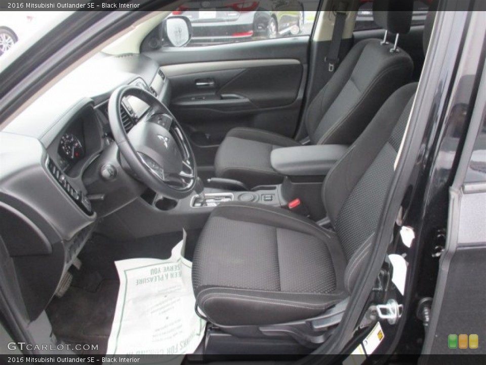 Black Interior Front Seat for the 2016 Mitsubishi Outlander SE #110257132